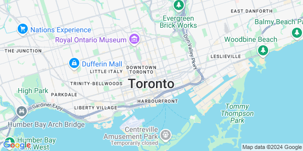 Map Image Canada Toronto